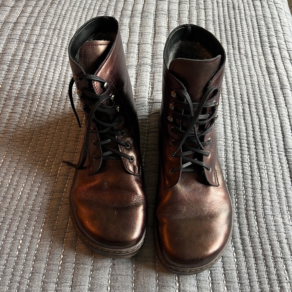 Peerko Frost Barefoot Wool Lined Boots Chestnut Size 42 - Picture 5 of 11